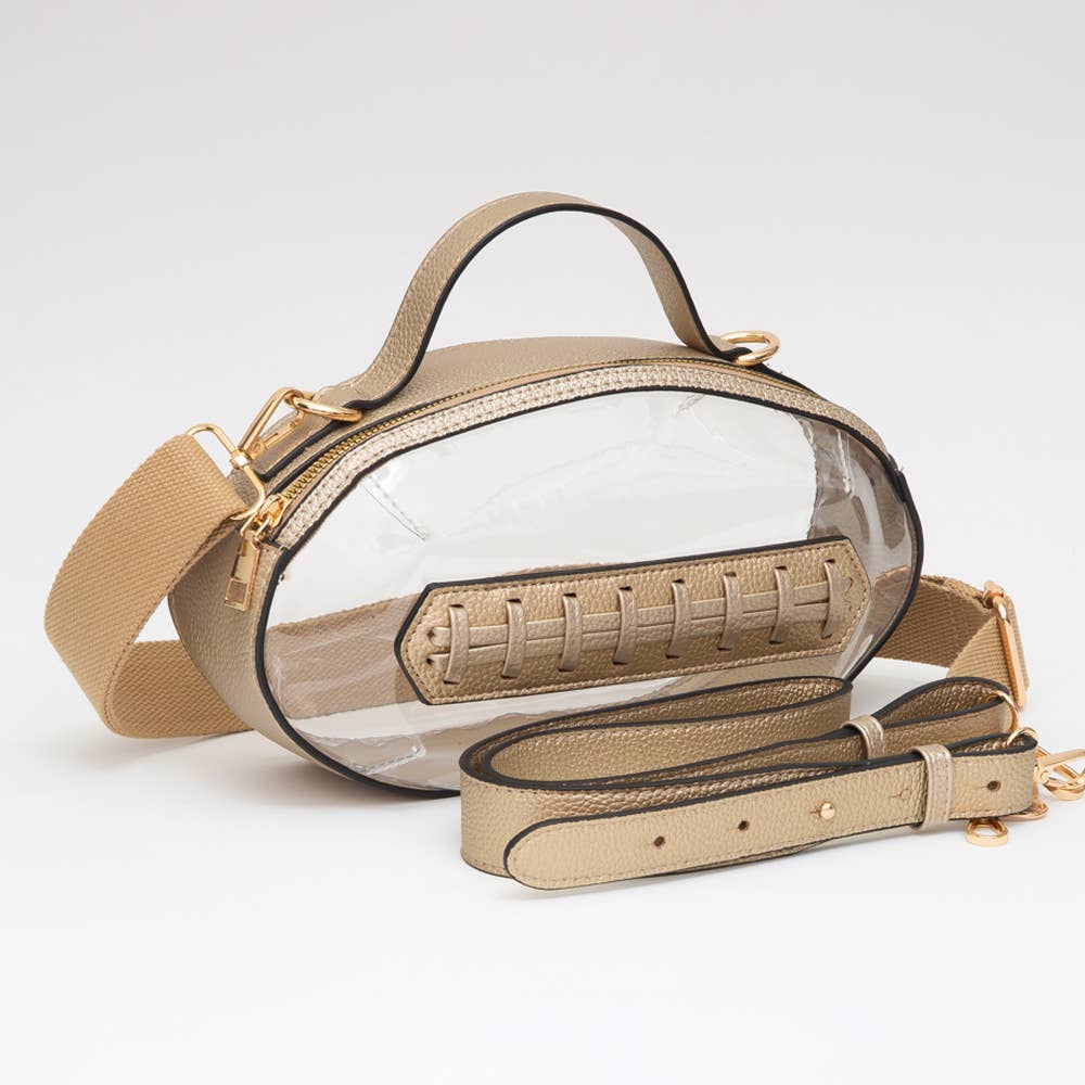 Football Shaped Purse Customizable Football Shaped Stadium Bags