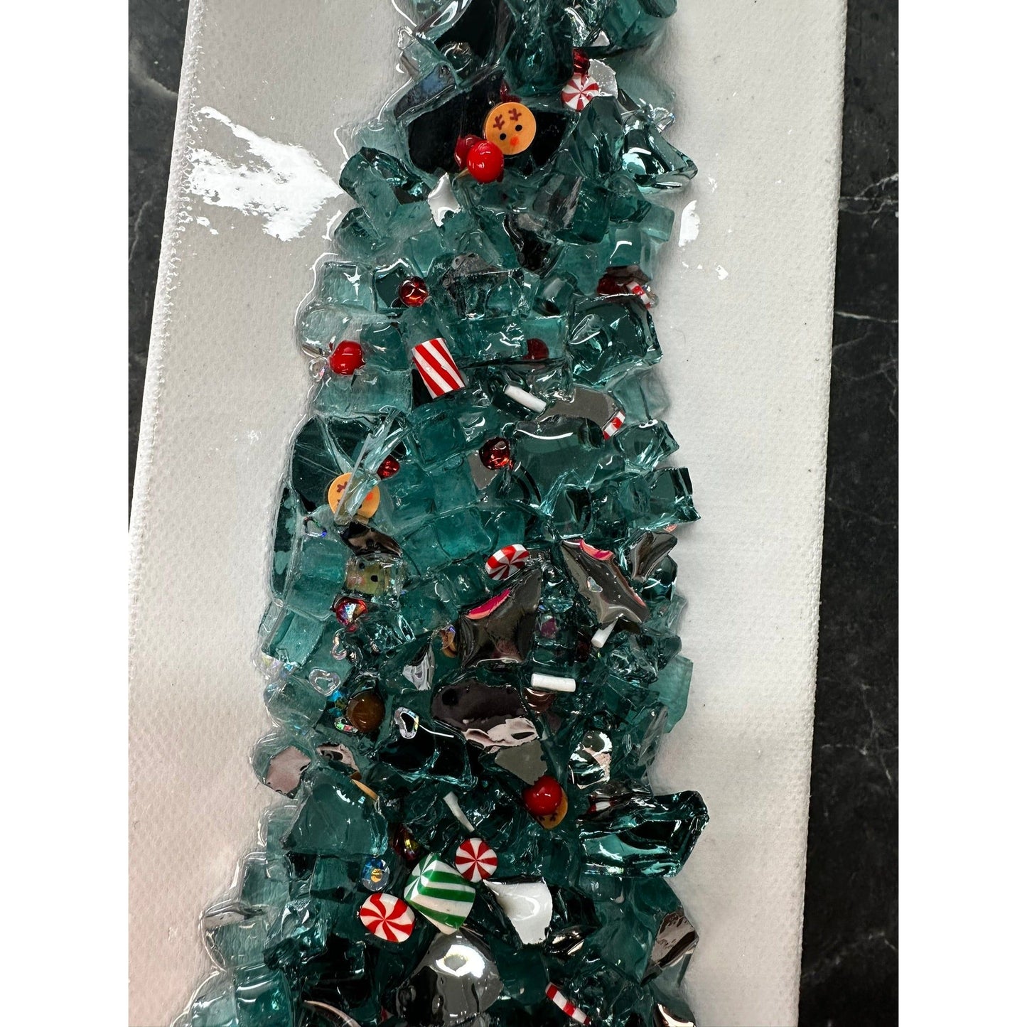 Candy Cane Christmas Tree Resin Frame - Nifty Decor & More