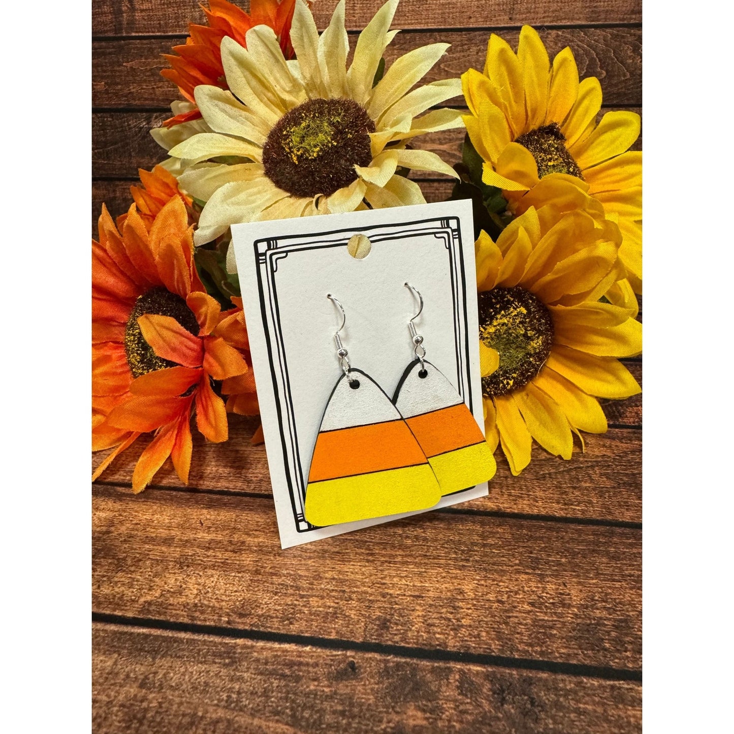 Candy Corn Earrings - Nifty Decor & More