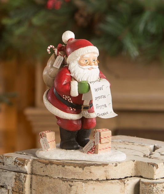 Checking It Twice Santa Christmas Collectible