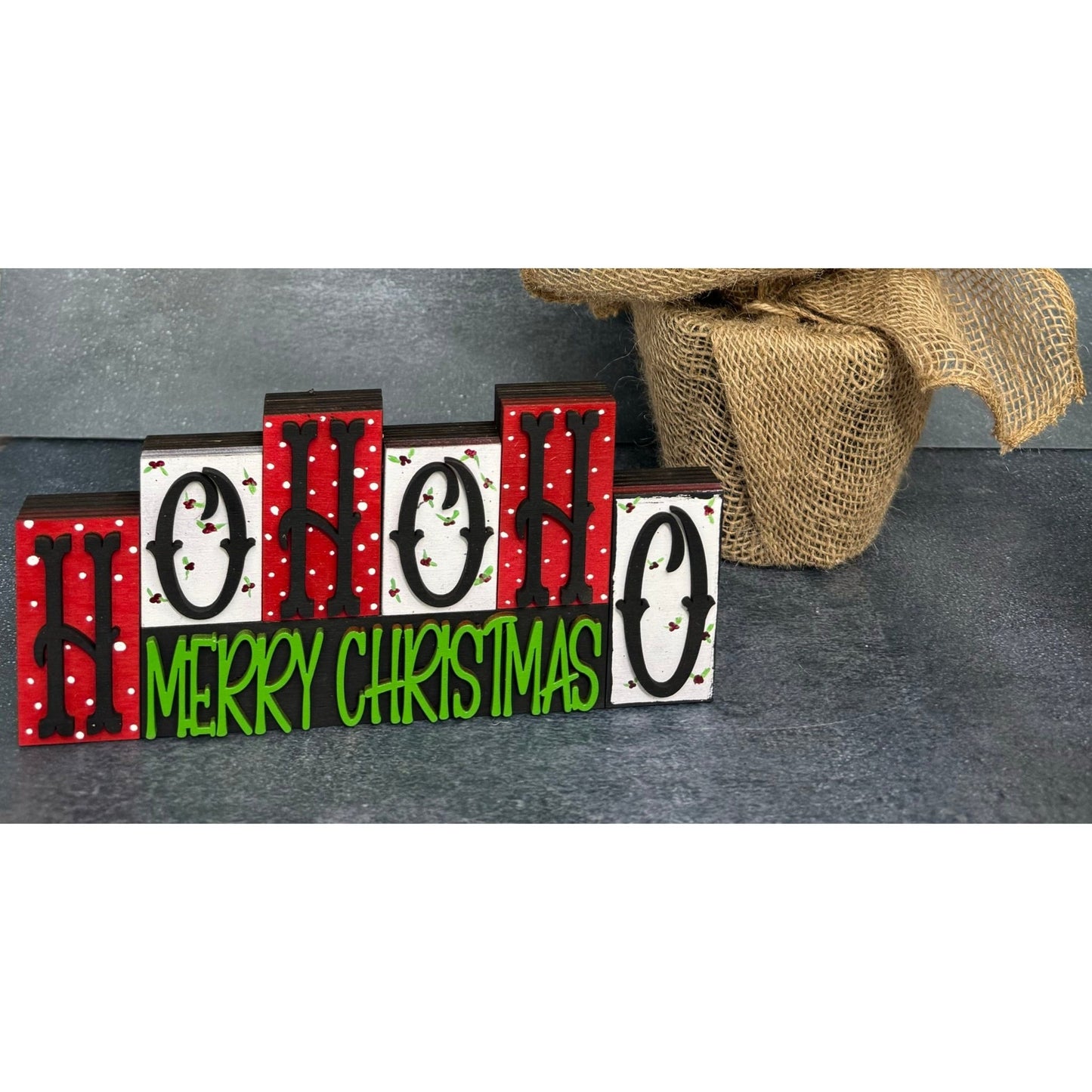 Christmas Word Blocks - Nifty Decor & More