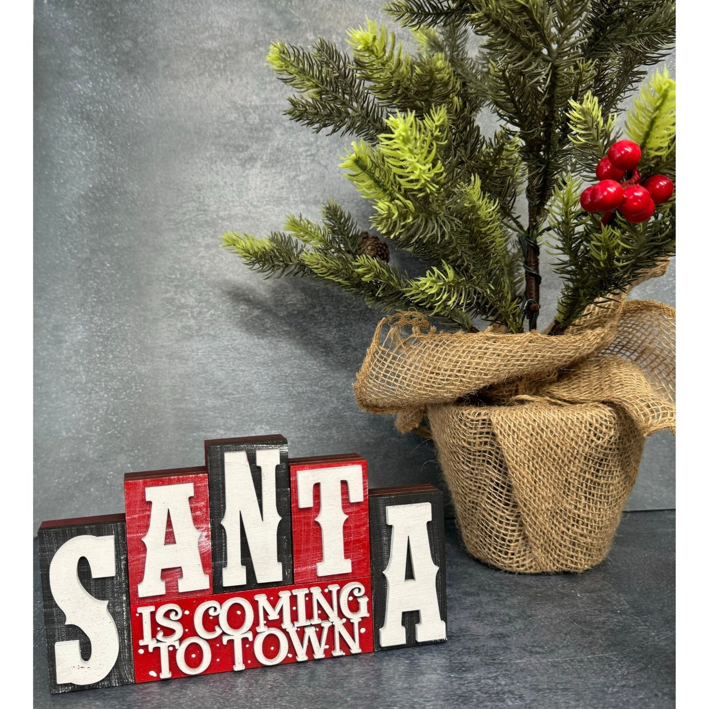 Christmas Word Blocks - Nifty Decor & More