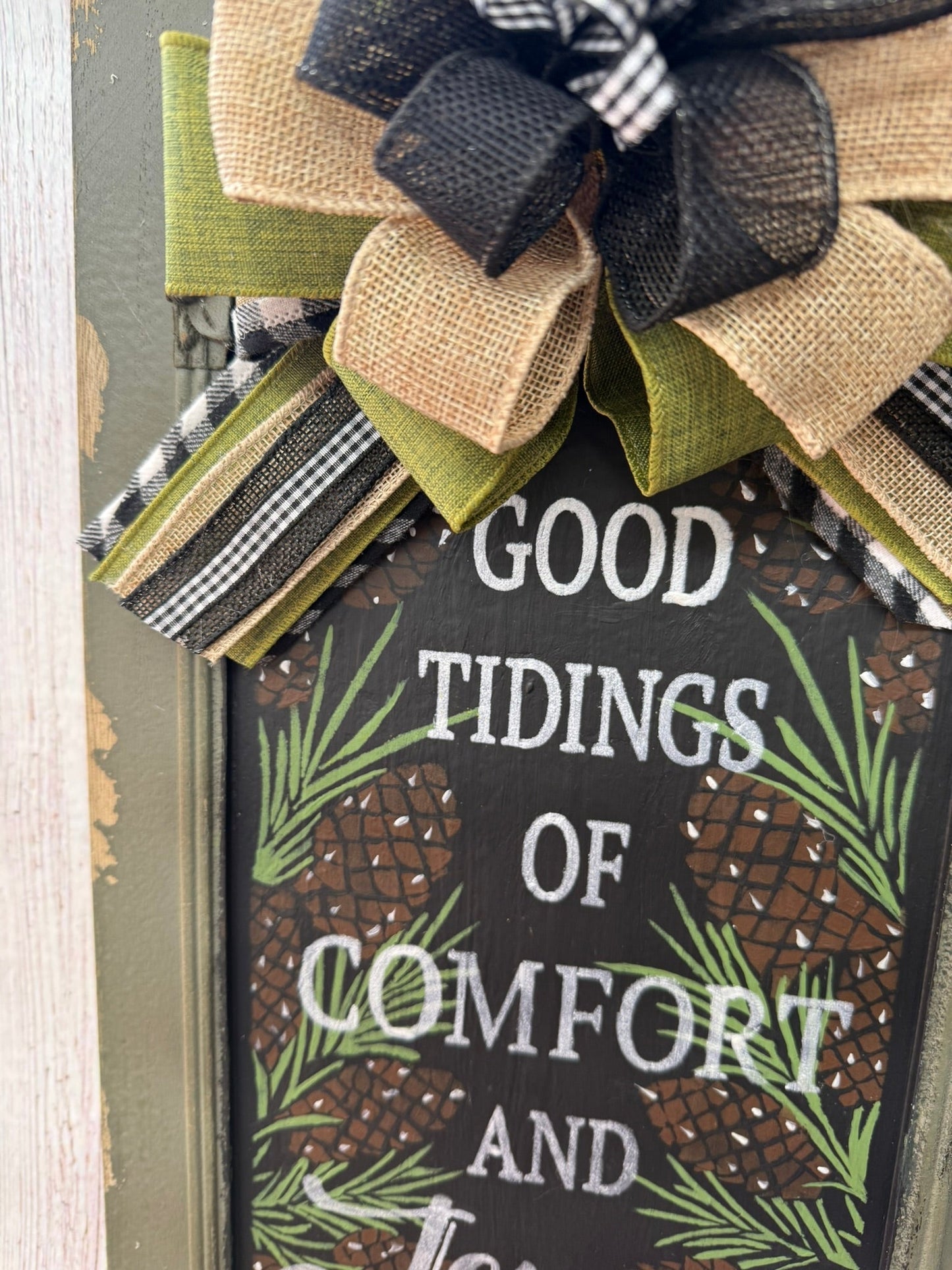Comfort and Joy Vintage Wall Panel - Nifty Decor & More