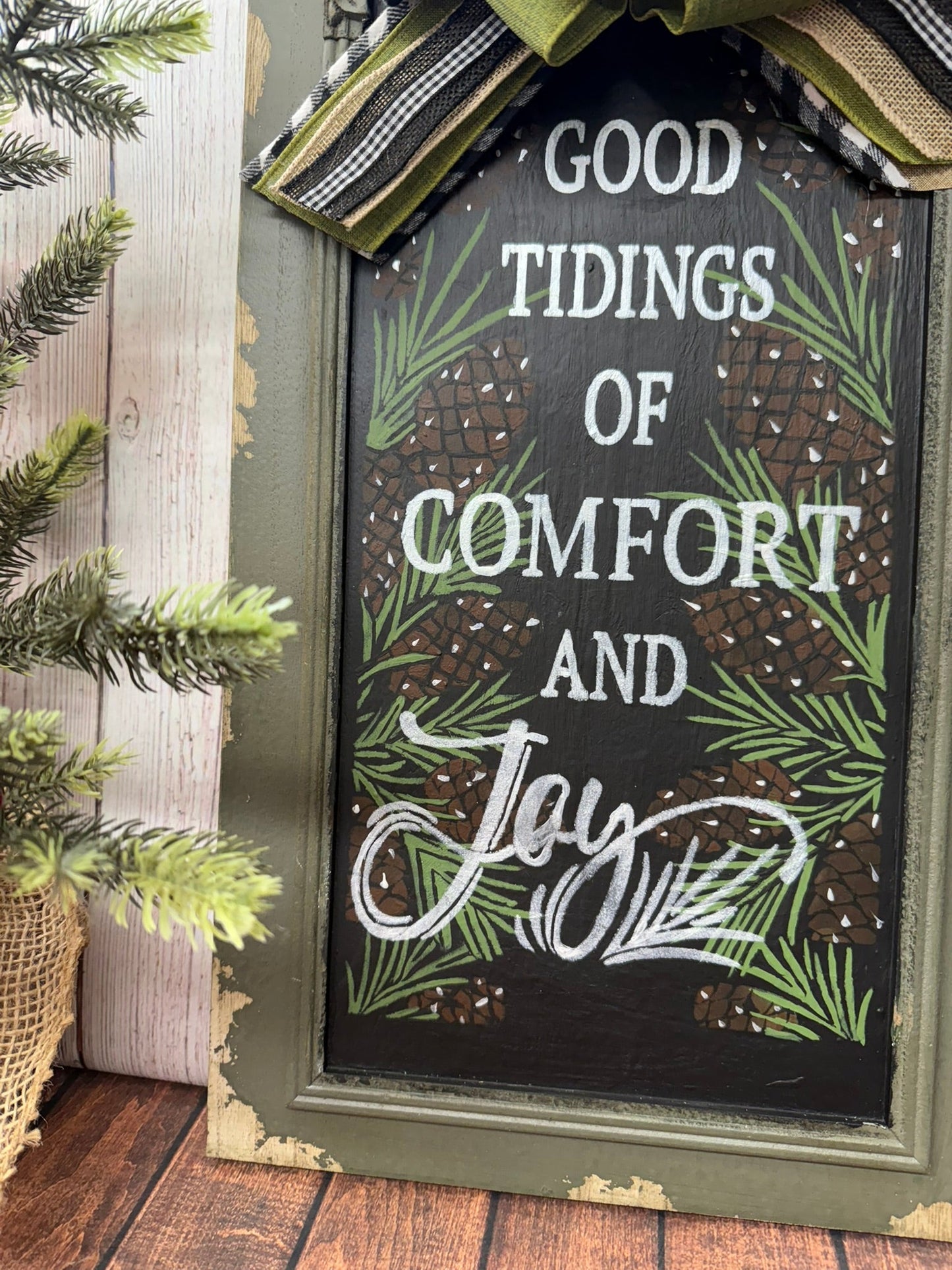 Comfort and Joy Vintage Wall Panel - Nifty Decor & More