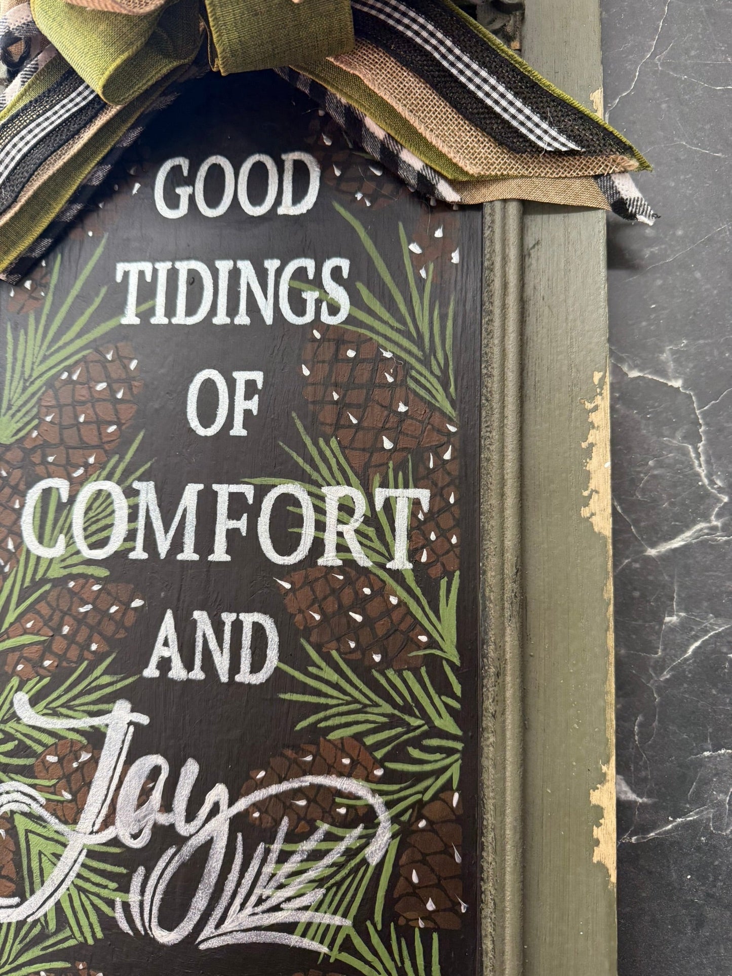 Comfort and Joy Vintage Wall Panel - Nifty Decor & More