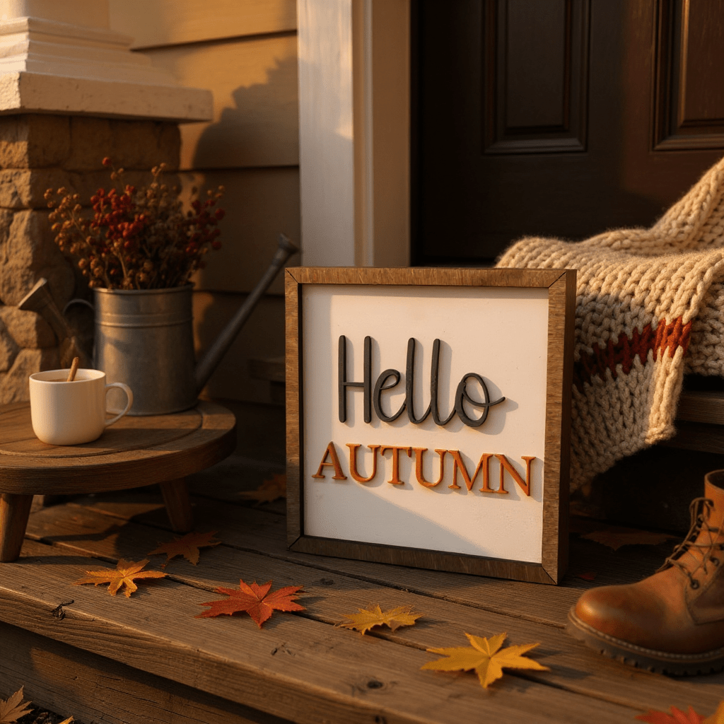 Cozy Fall Home Wall Decor Fall Wall Decor Hello Autumn