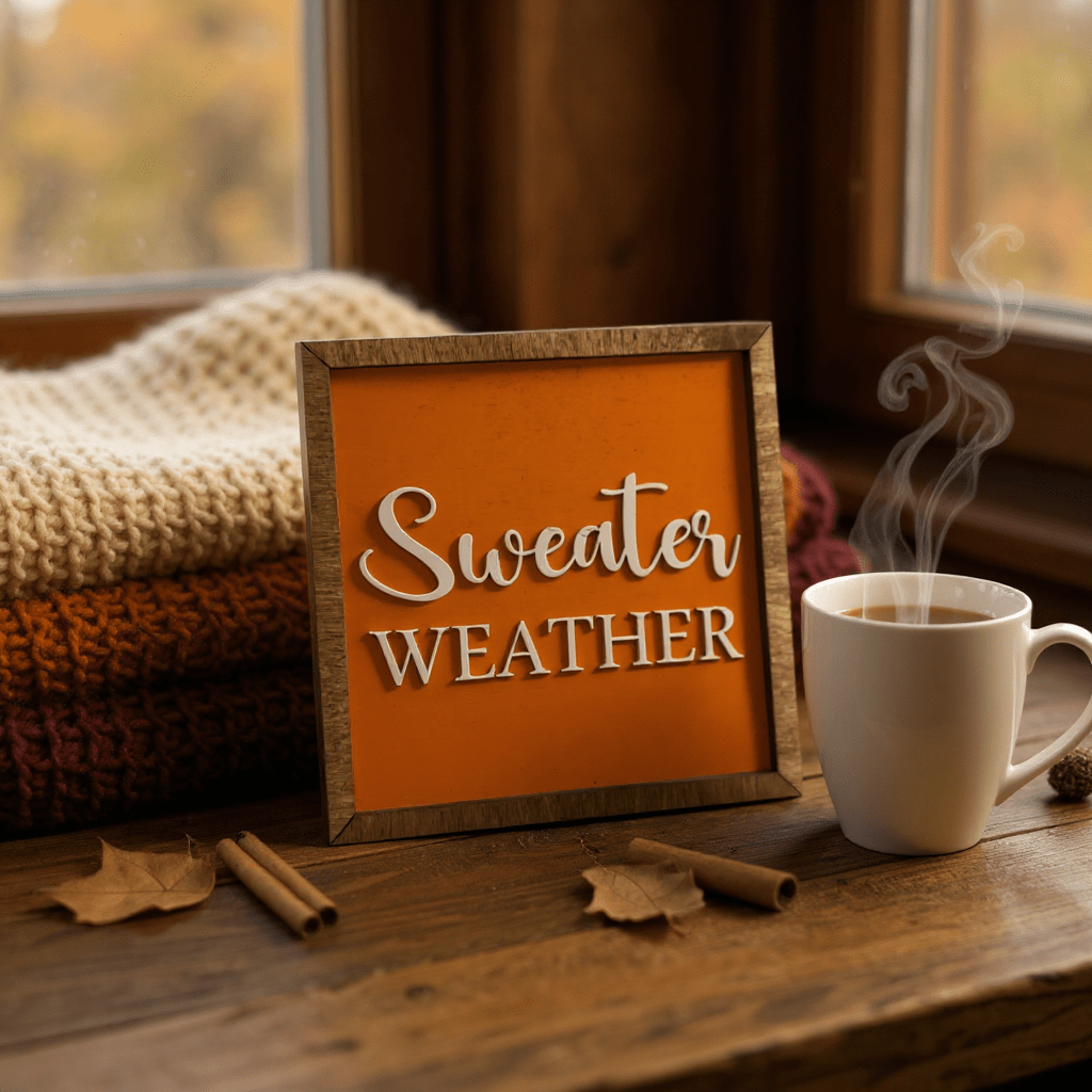 Cozy Fall Home Wall Decor Fall Wall Decor Sweater Weather