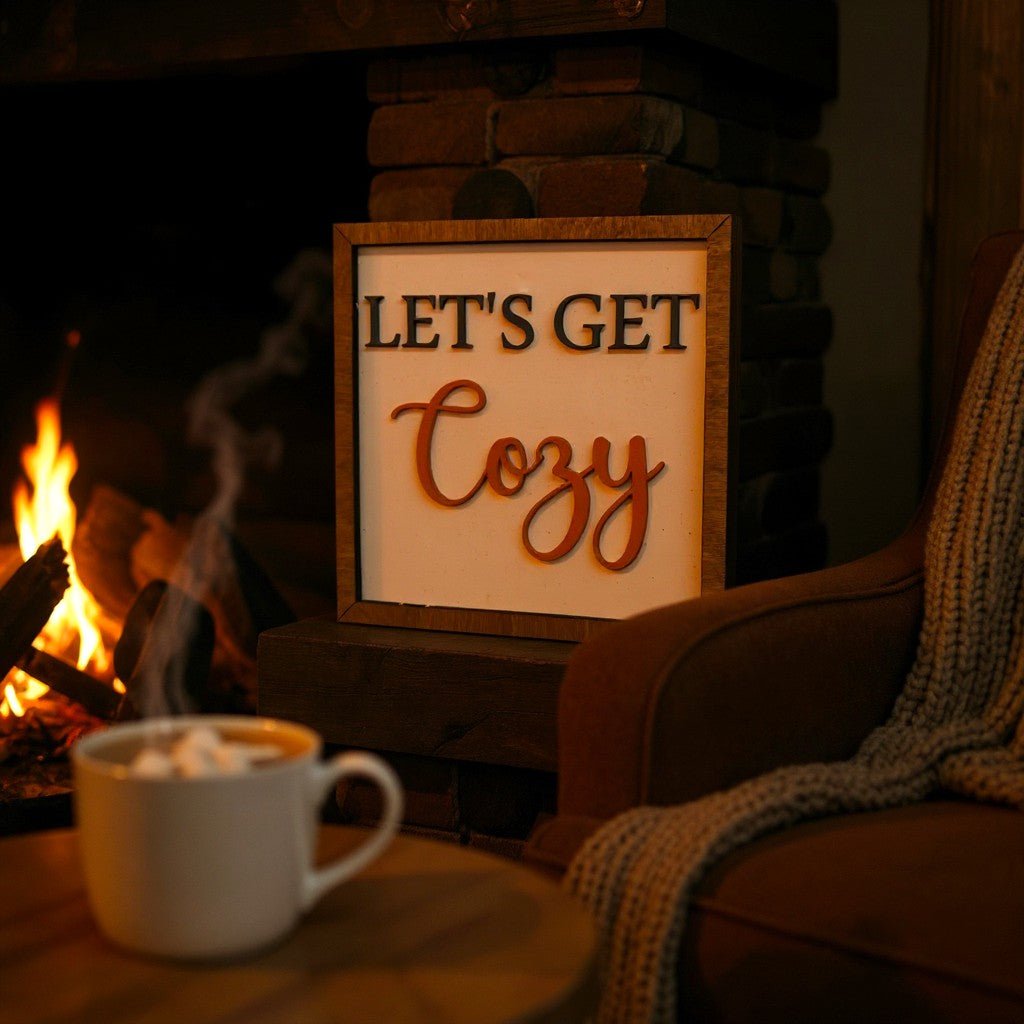 Cozy Fall Home Wall Decor Fall Wall Decor Let's Get Cozy