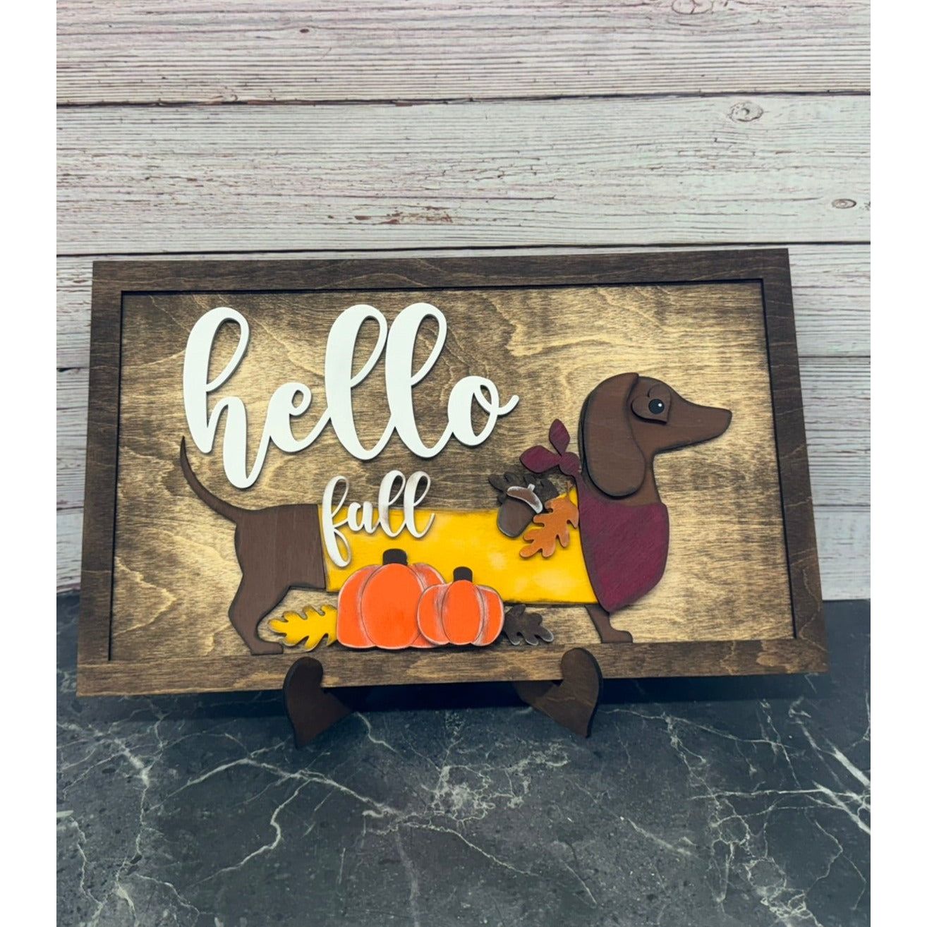 Dachshund Seasonal Interchangeable Sign