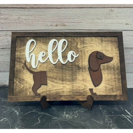 Dachshund Seasonal Interchangeable Sign