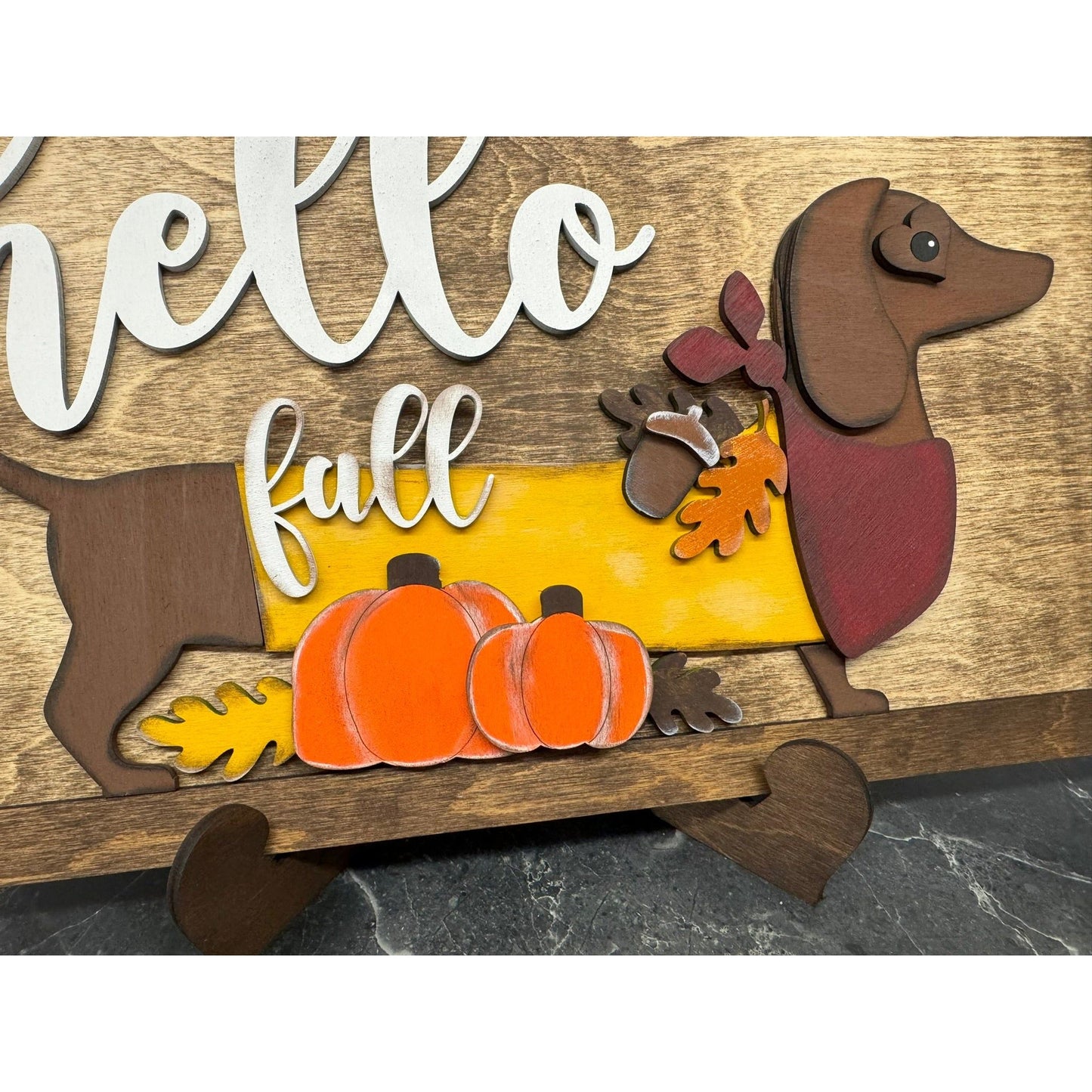 Dachshund Seasonal Interchangeable Sign
