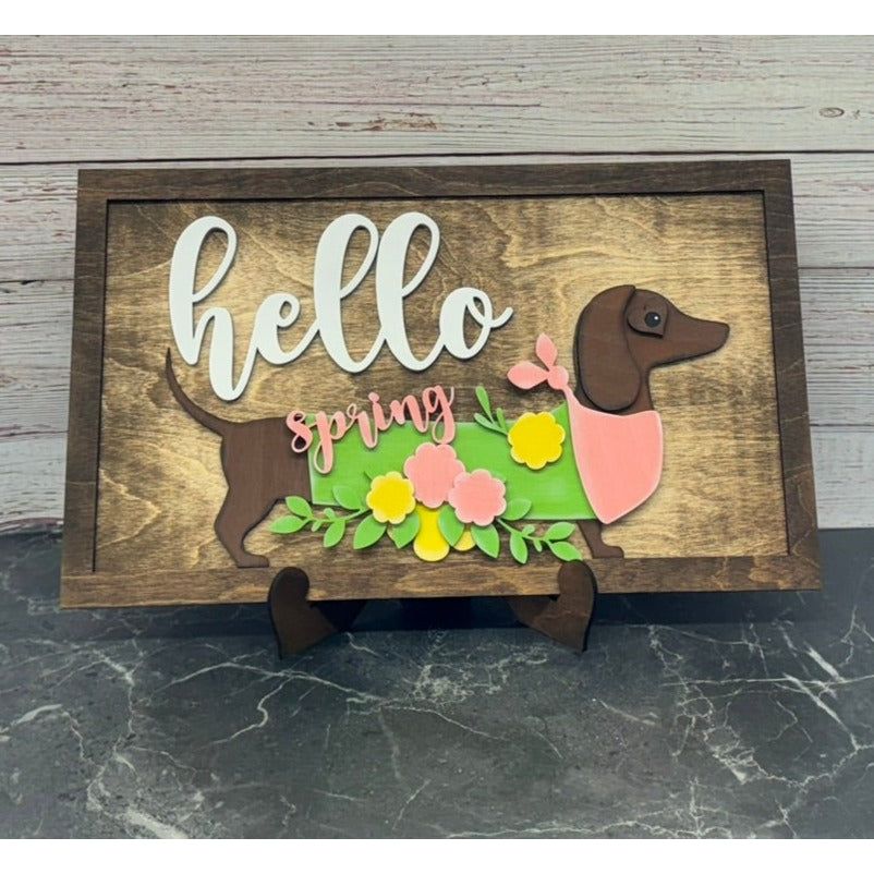 Dachshund Seasonal Interchangeable Sign