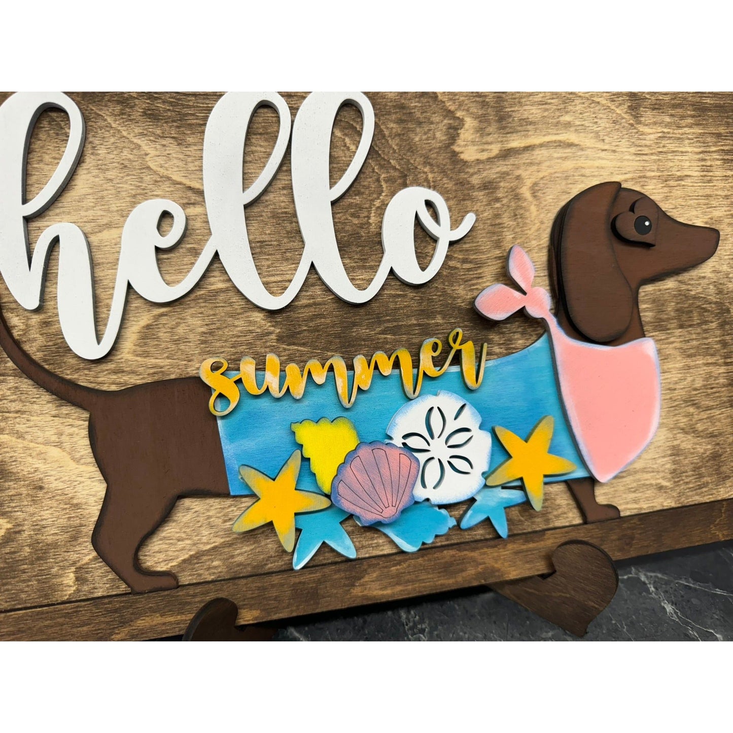Dachshund Seasonal Interchangeable Sign