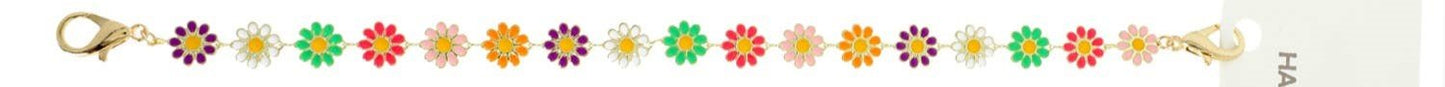 Daisy Charm Hat Chain Multicolored - Nifty Decor & More