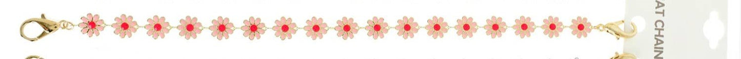 Daisy Charm Hat Chain Multicolored - Nifty Decor & More