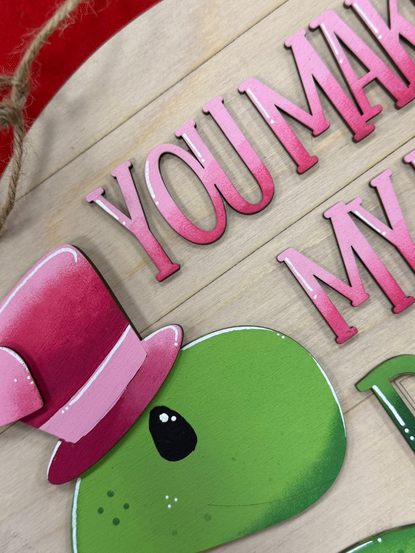 Dinosaur Valentine Hanger