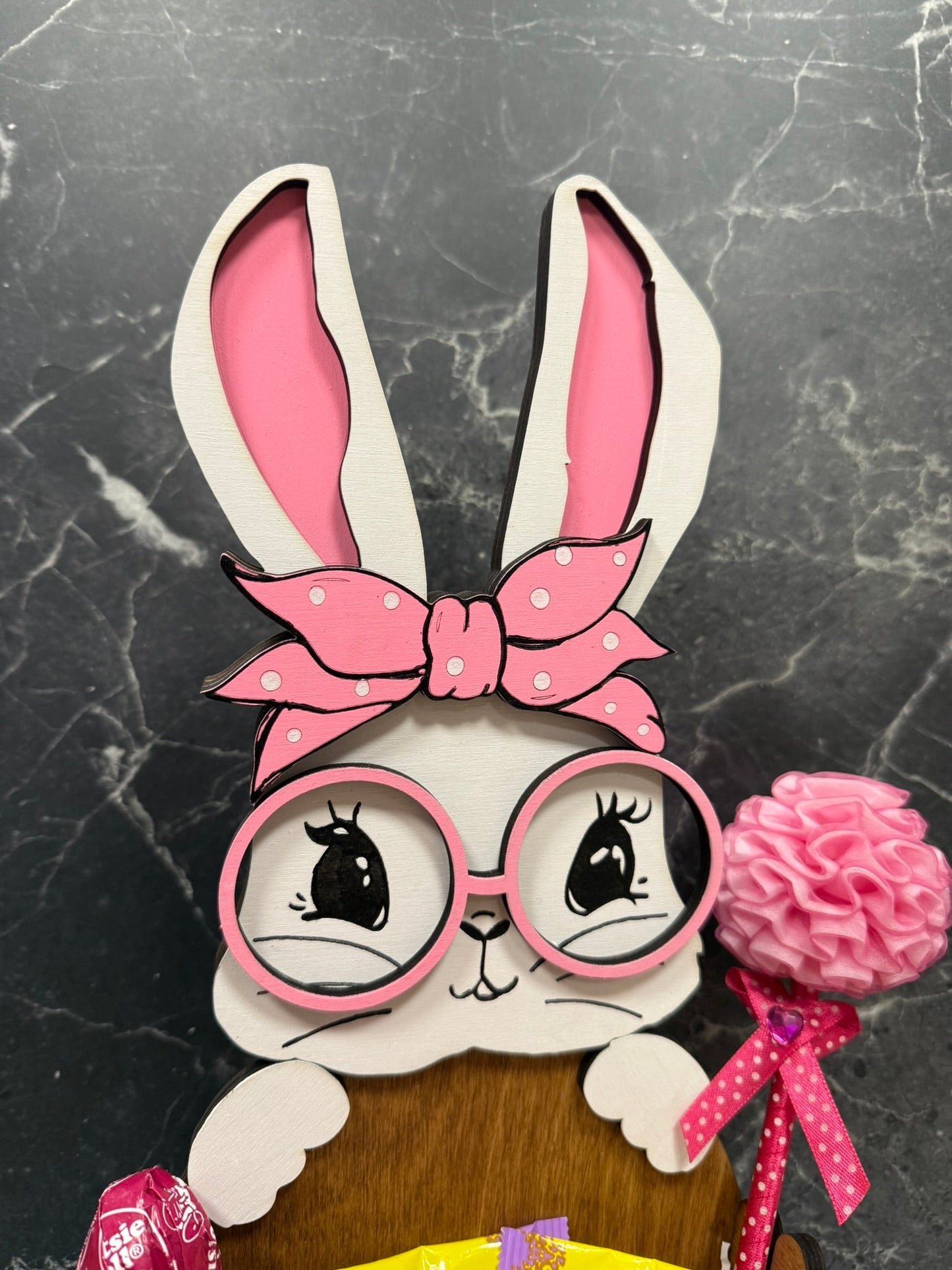 Easter Bunny Gift Basket - Cute Easter Basket for Kids, Fill with Candy & Toys, Perfect for Spring Celebrations