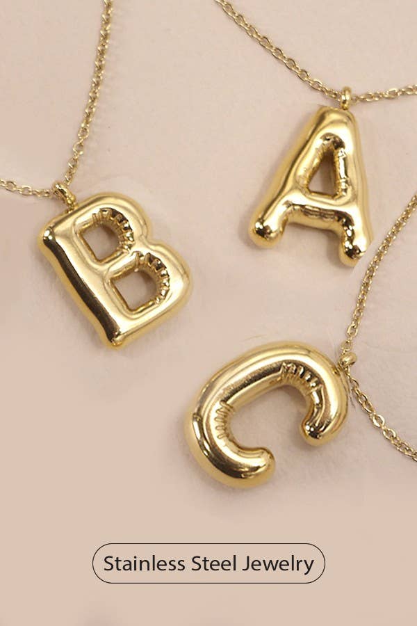 Elegant Initial Necklace 18K Stainless Steel , Durable Tarnish - Free Personalized Accessory, Thoughtful Gift for Women - Nifty Decor & More