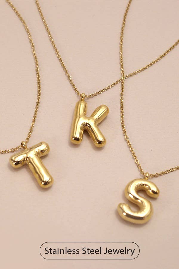 Elegant Initial Necklace 18K Stainless Steel , Durable Tarnish - Free Personalized Accessory, Thoughtful Gift for Women - Nifty Decor & More