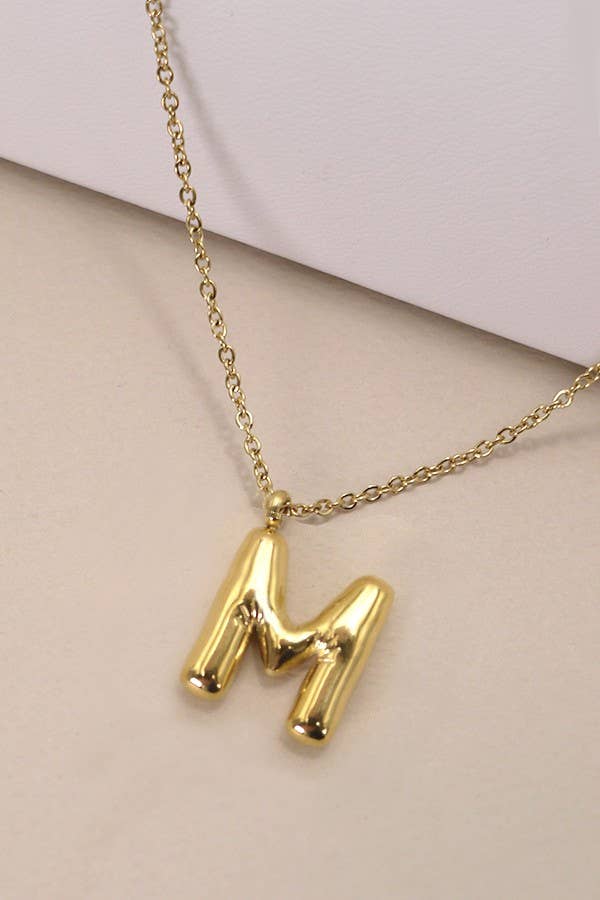 Elegant Initial Necklace 18K Stainless Steel , Durable Tarnish - Free Personalized Accessory, Thoughtful Gift for Women - Nifty Decor & More