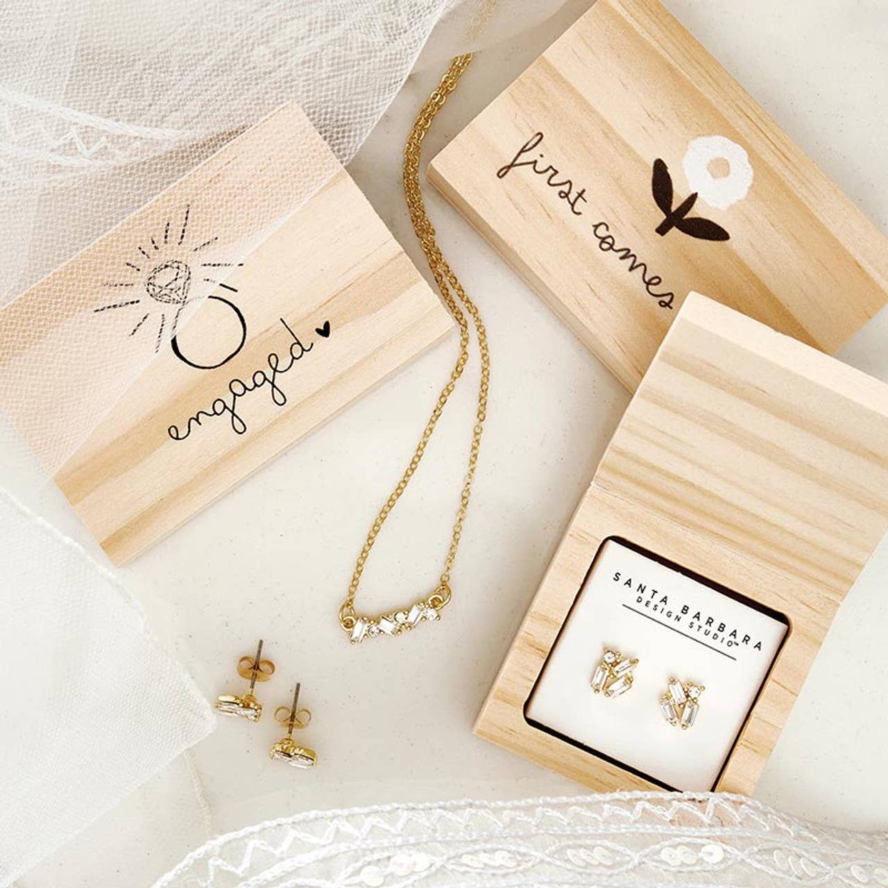 Engaged Treasure Box Necklace - Nifty Decor & More