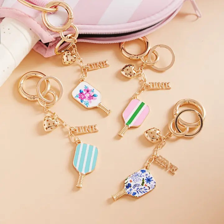 Pickleball Bag Charm and Keychain