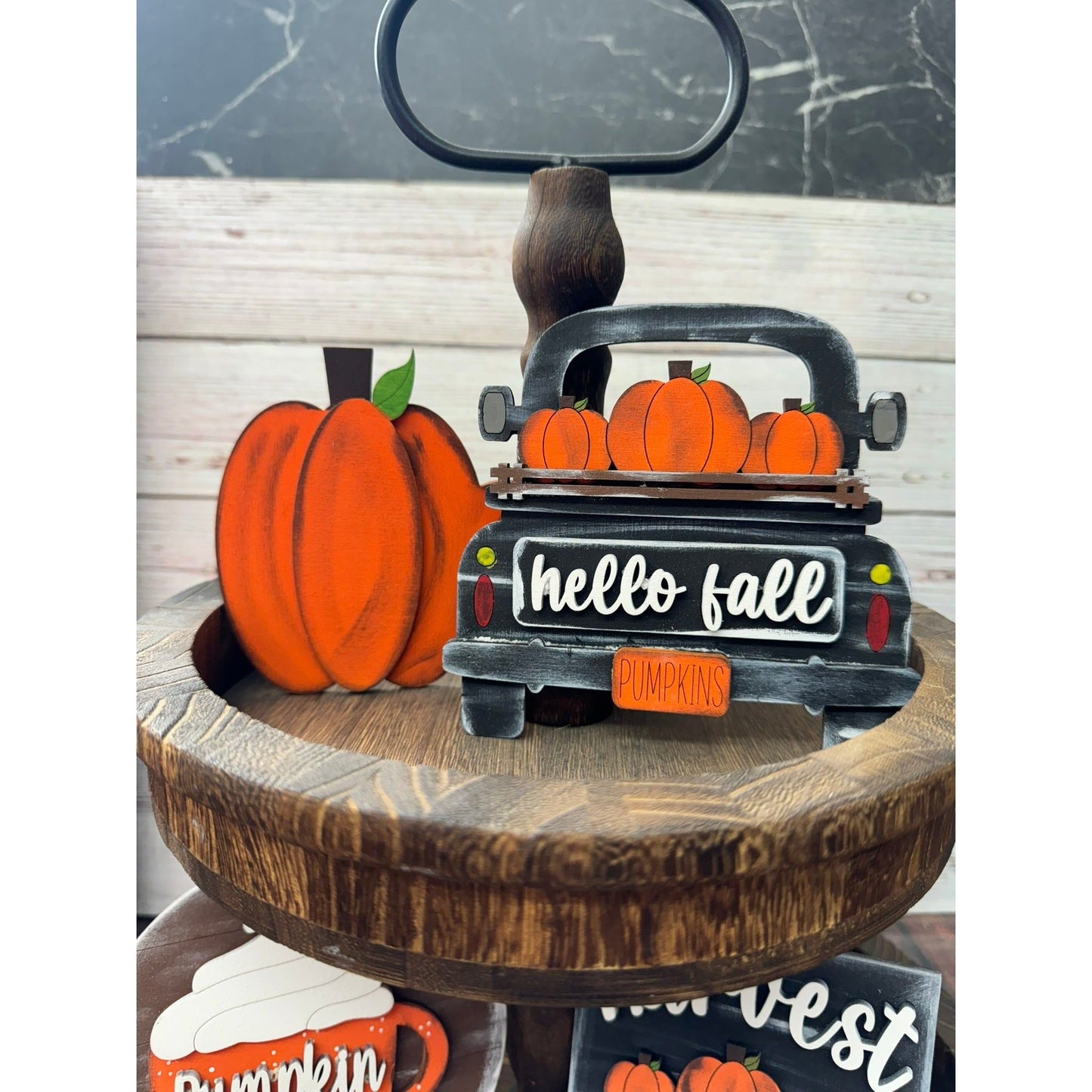 Fall Harvest Tiered Tray Tiered Tray