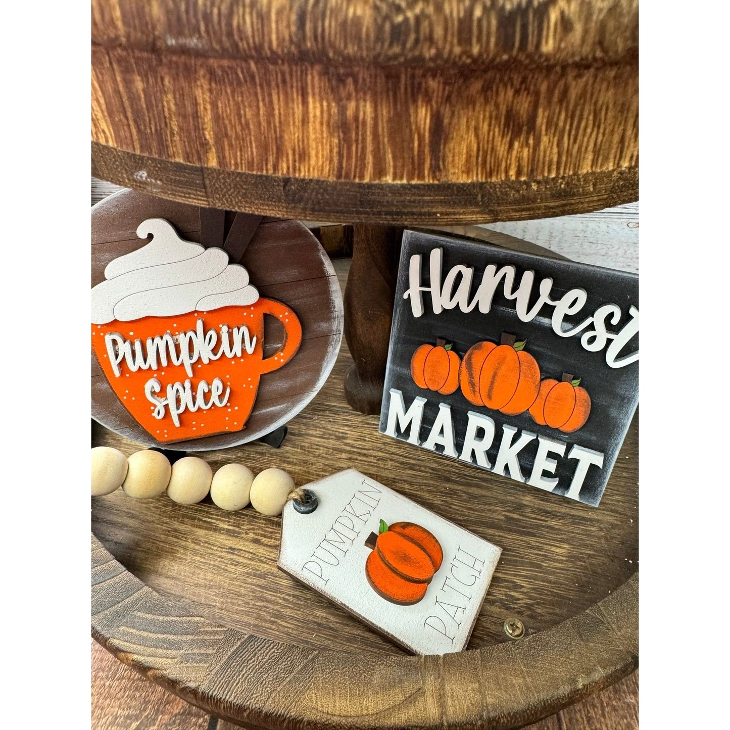 Fall Harvest Tiered Tray Tiered Tray