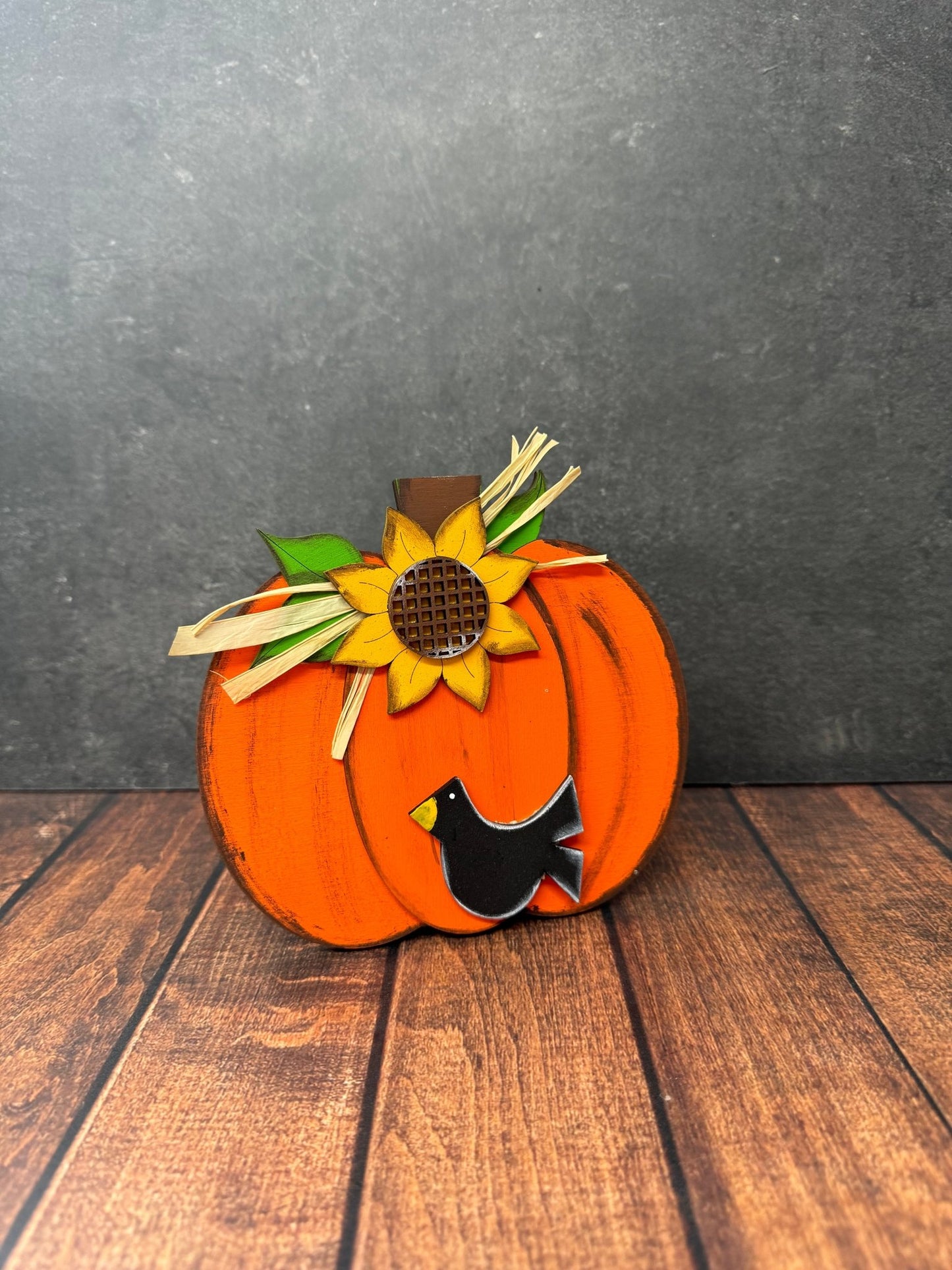 Fall Pumpkins & Crows Single Pumpkin