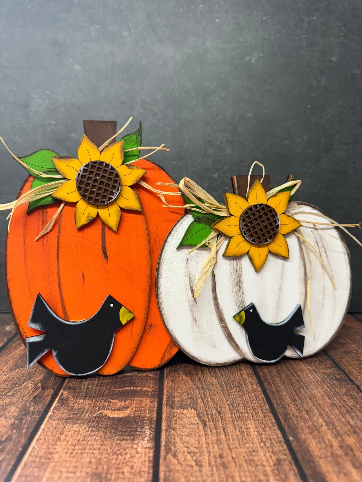 Fall Pumpkins & Crows Double Pumpkin