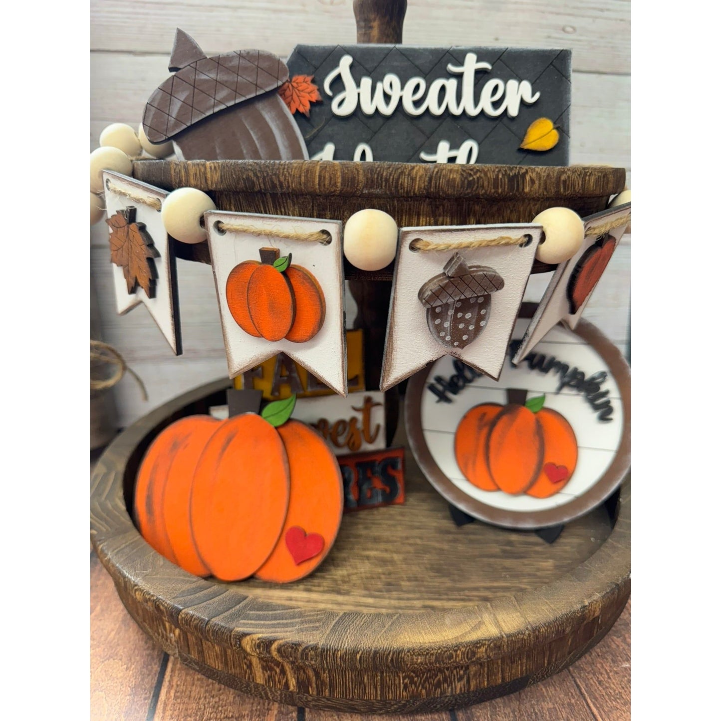 Fall Tiered Tray Tiered Tray