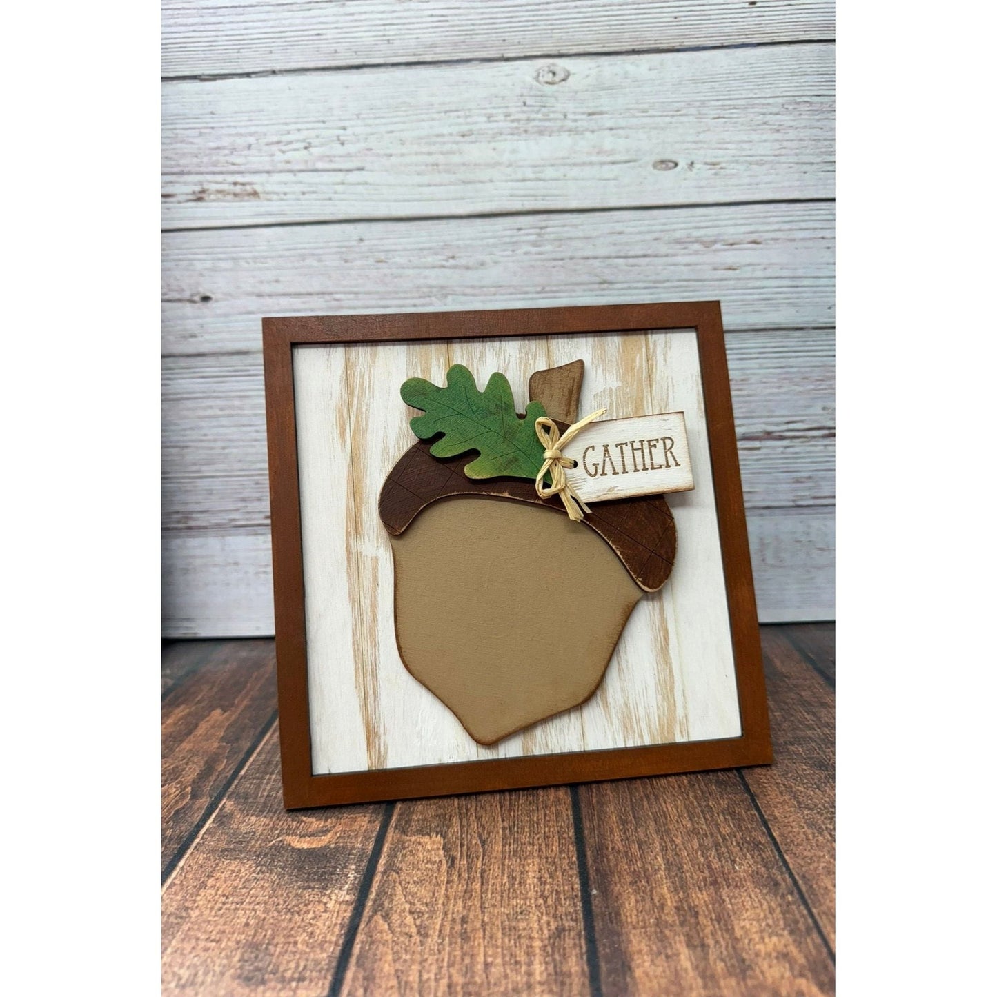 Fall Wooden Signs Acorn