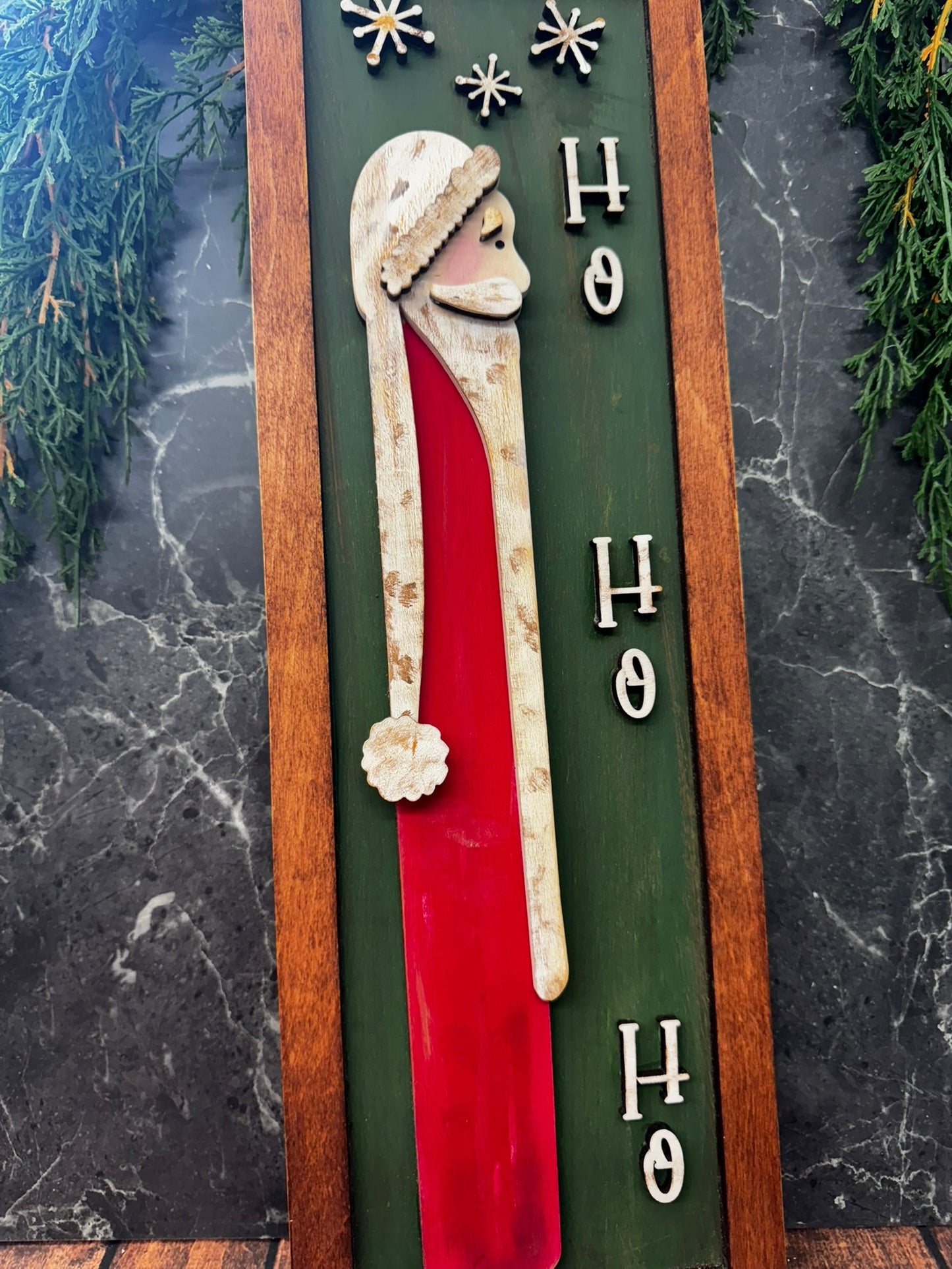 Farmhouse Skinny Santa Frame
