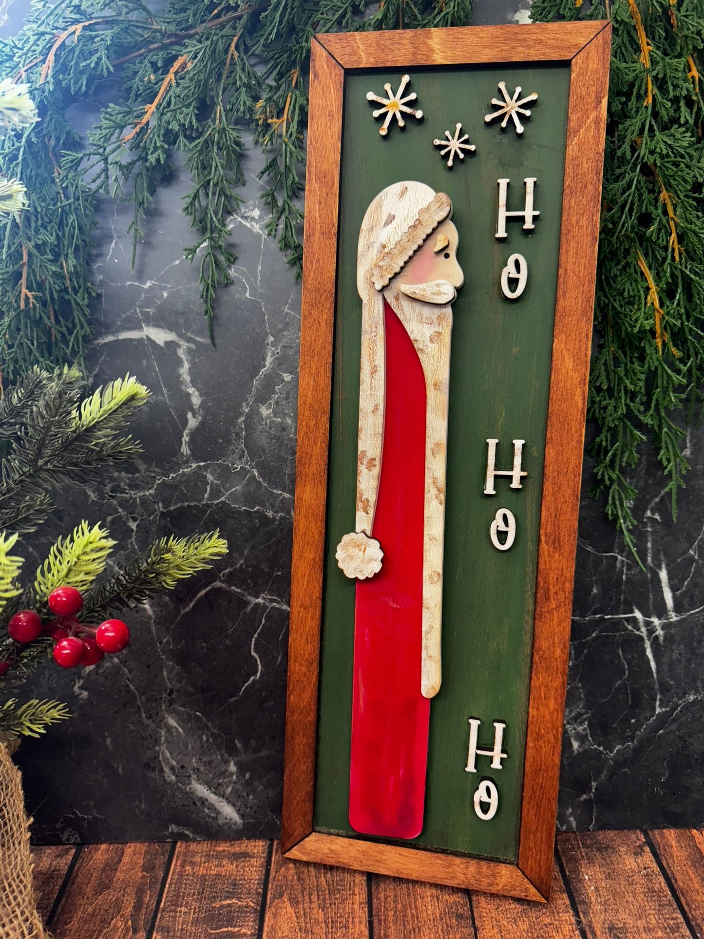 Farmhouse Skinny Santa Frame