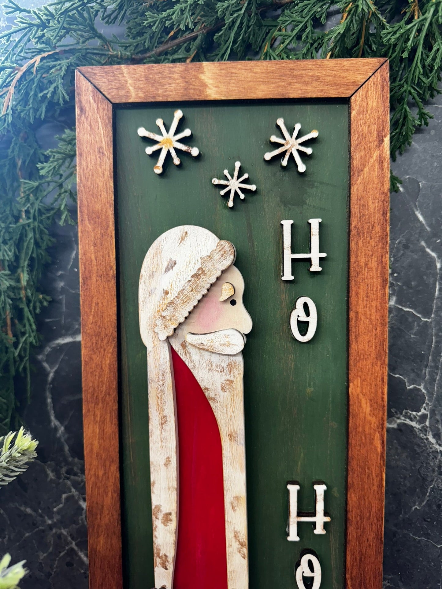 Farmhouse Skinny Santa Frame