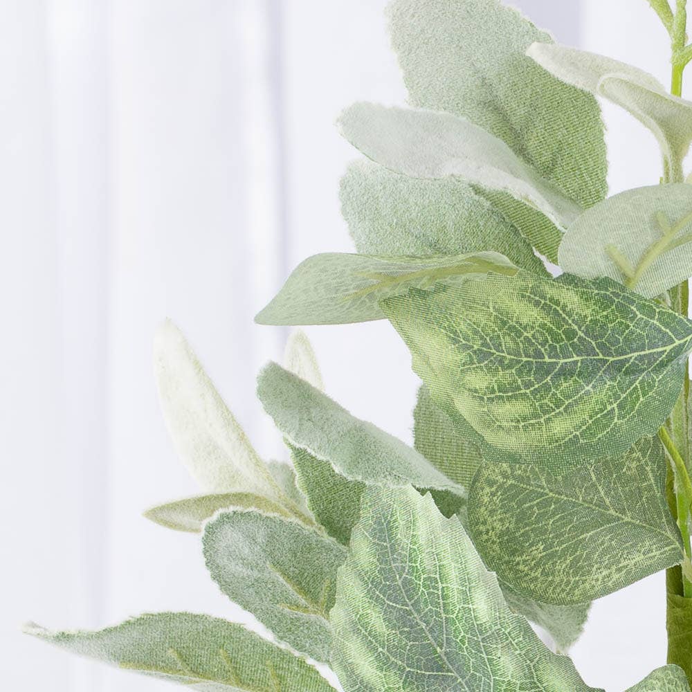 Faux Lambs Ear Artificial Greenery - Realistic Home Decor, Decorative Plants for Wreaths & Centerpieces, Farmhouse Style