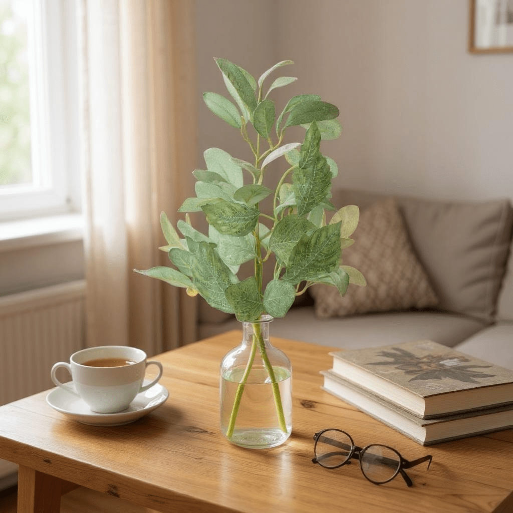 Faux Lambs Ear Artificial Greenery - Realistic Home Decor, Decorative Plants for Wreaths & Centerpieces, Farmhouse Style