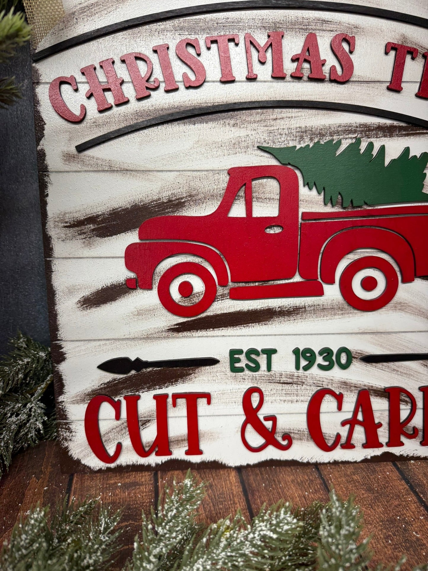 Fresh Cut Christmas Tree Truck - Nifty Decor & More