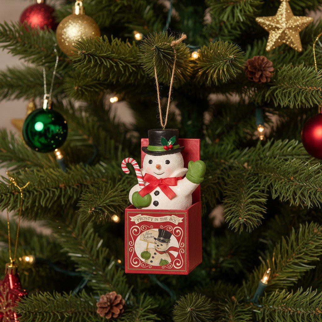Frosty in the Box Ornament - Nifty Decor & More