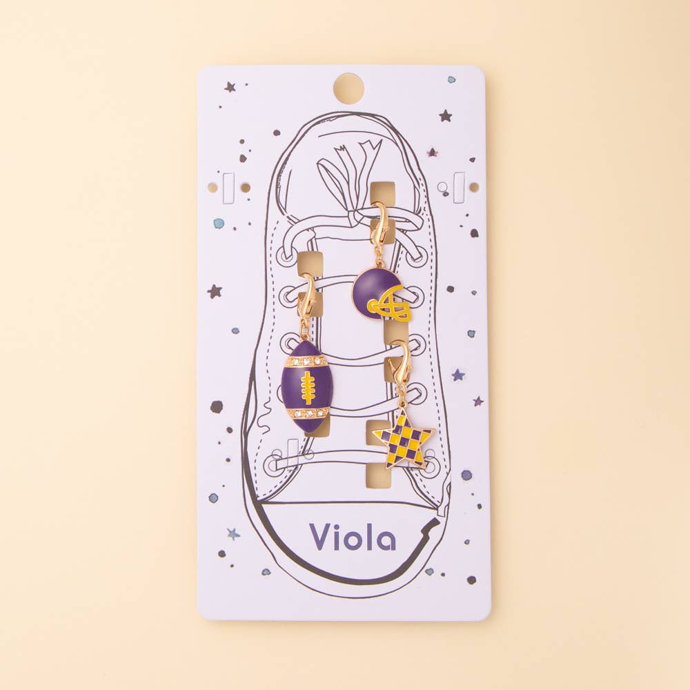 Game Day Football Shoe Charms Shoe Charm