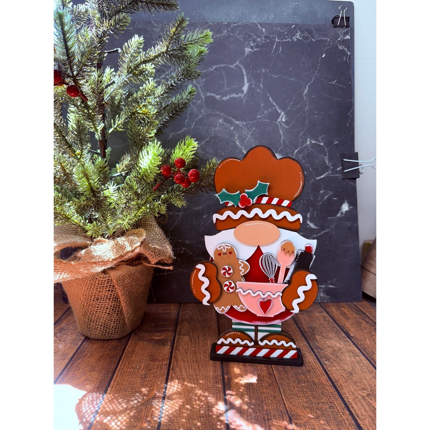 Gingerbread Baking Gnome - Nifty Decor & More