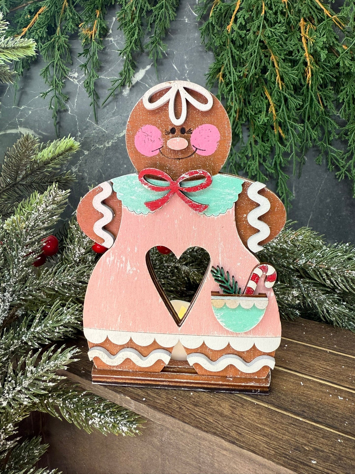 Gingerbread Boy & Girl Votive - Nifty Decor & More
