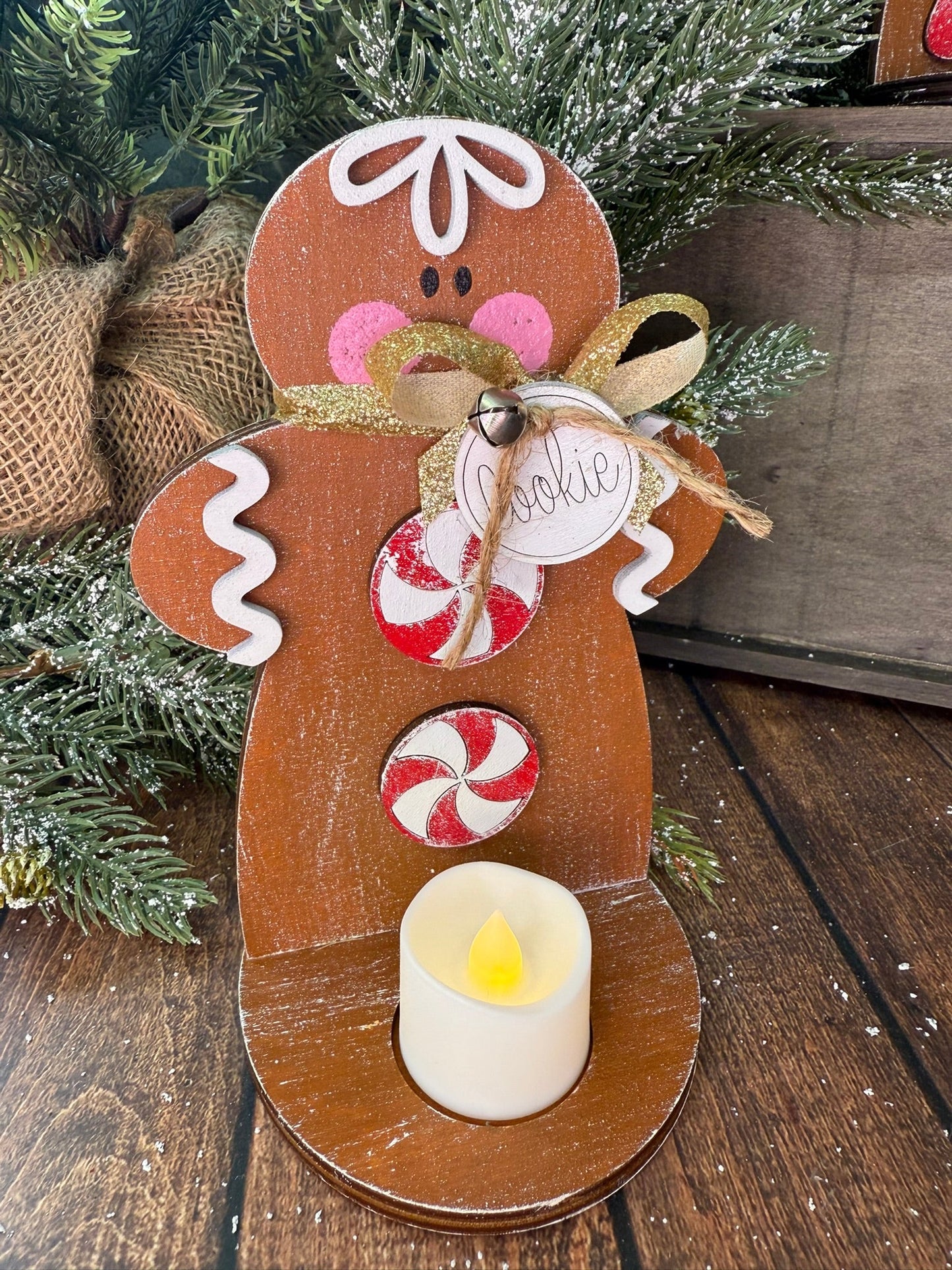 Gingerbread Votive Set - Nifty Decor & More
