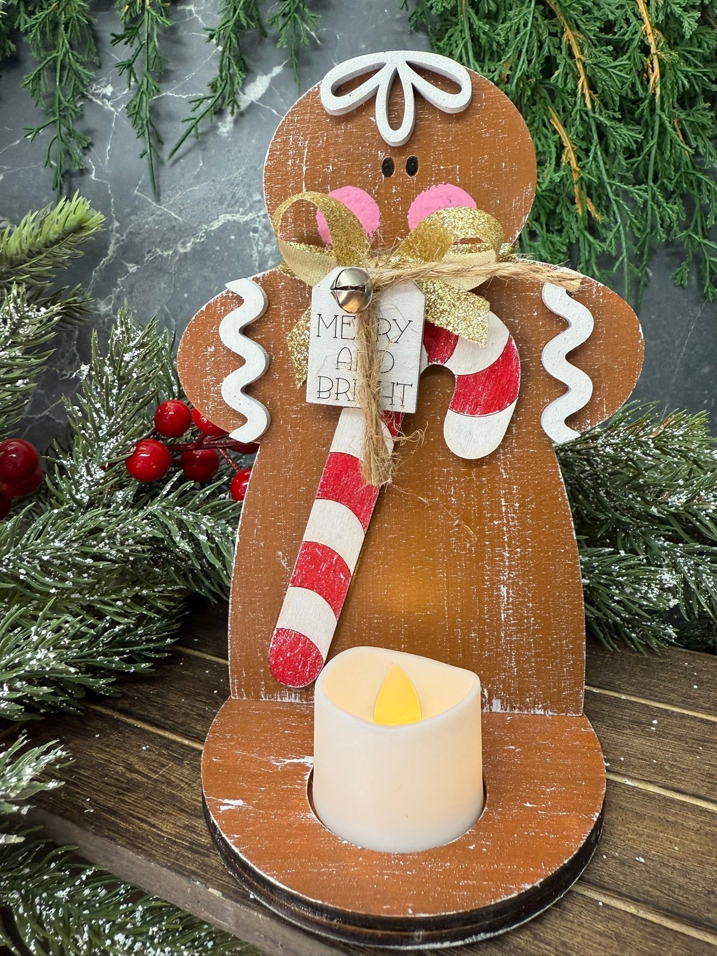 Gingerbread Votive Set - Nifty Decor & More