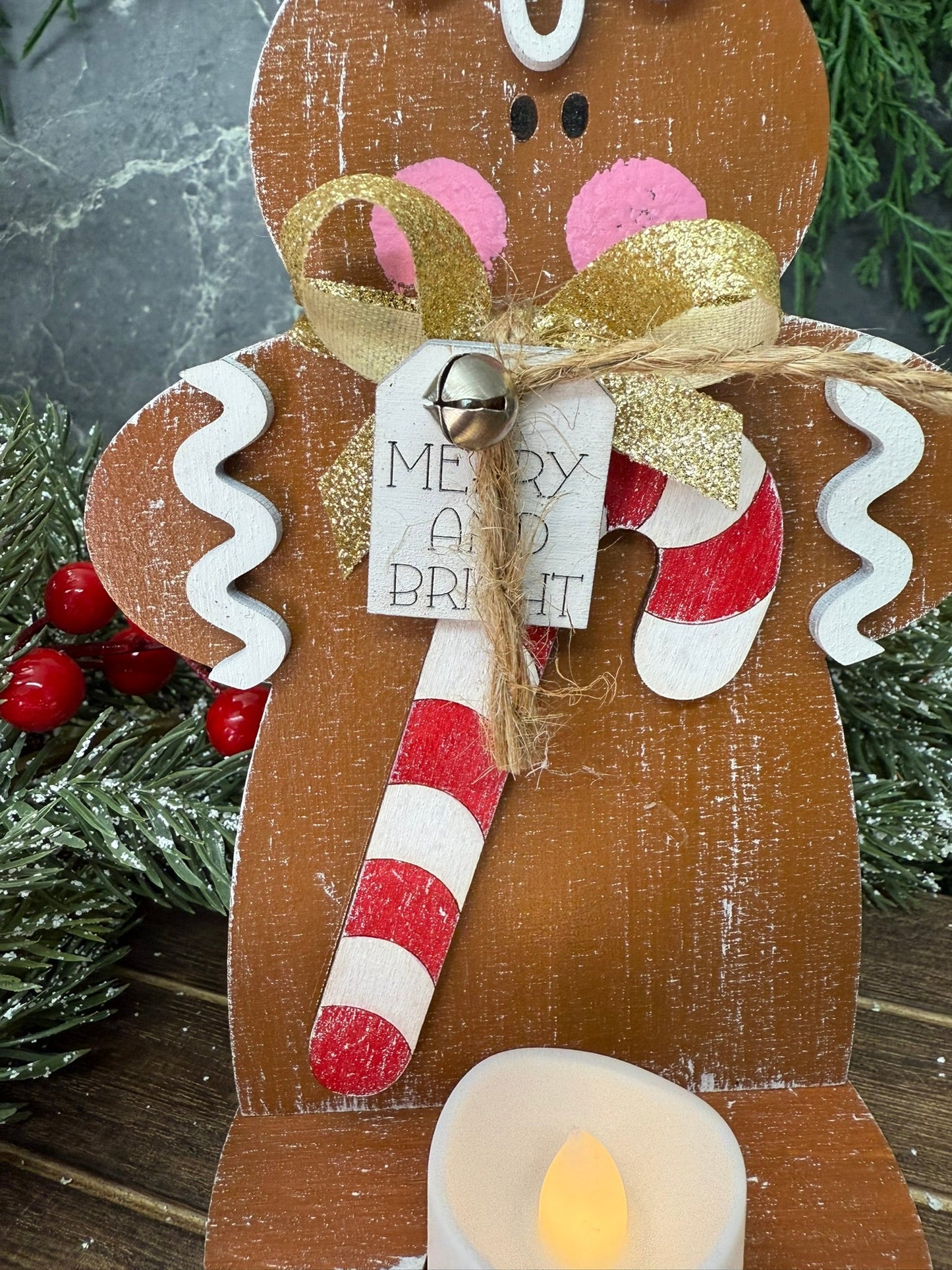 Gingerbread Votive Set - Nifty Decor & More