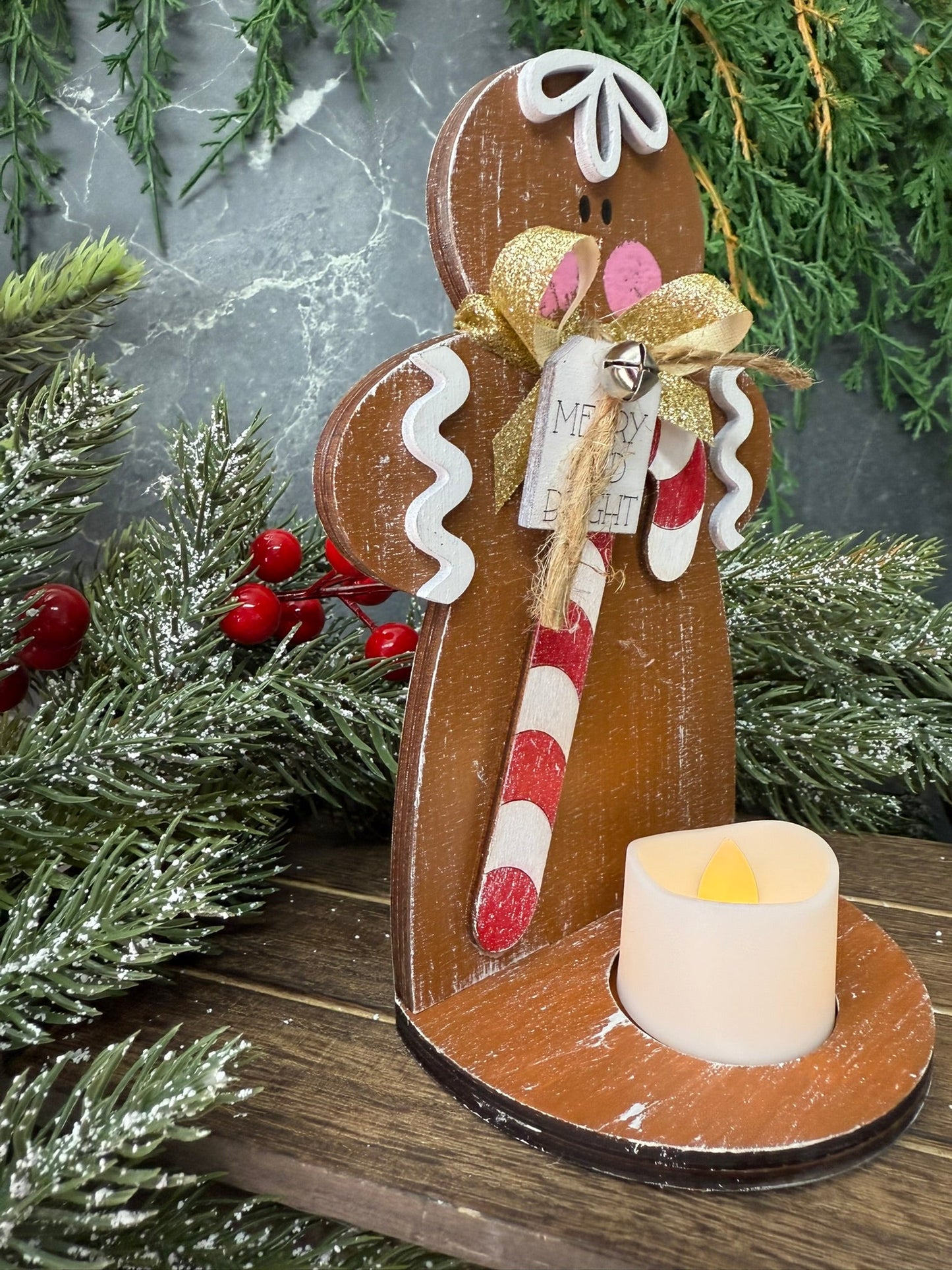 Gingerbread Votive Set - Nifty Decor & More