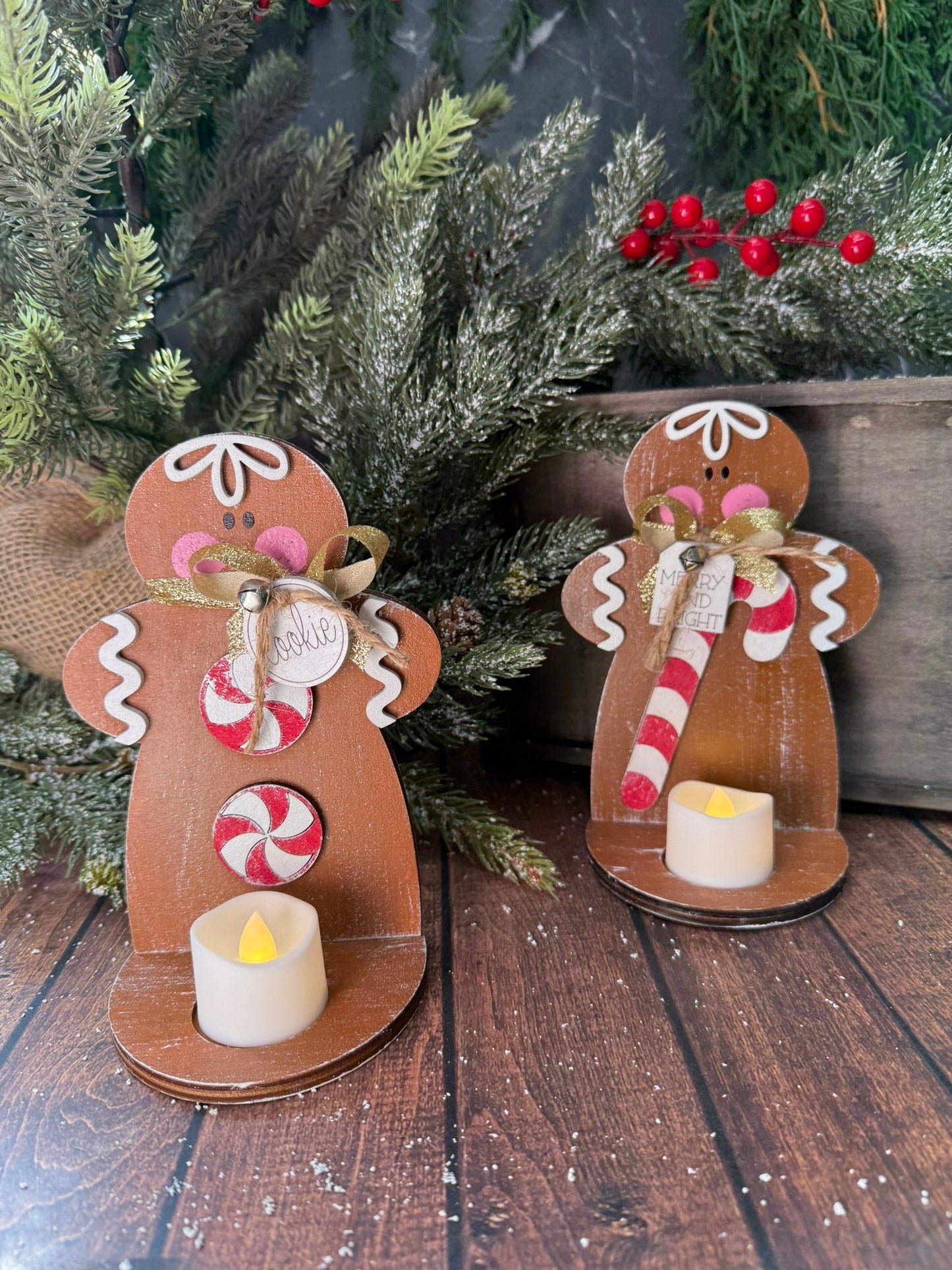 Gingerbread Votive Set - Nifty Decor & More