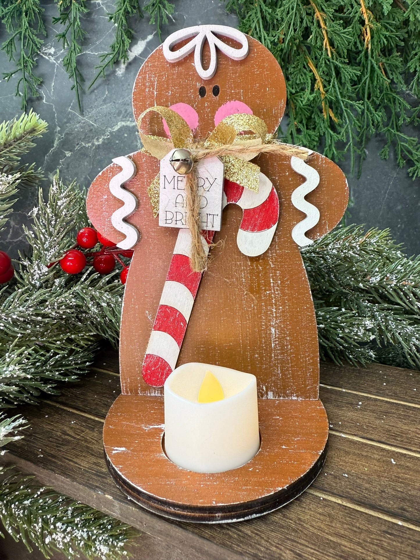 Gingerbread Votive Set - Nifty Decor & More