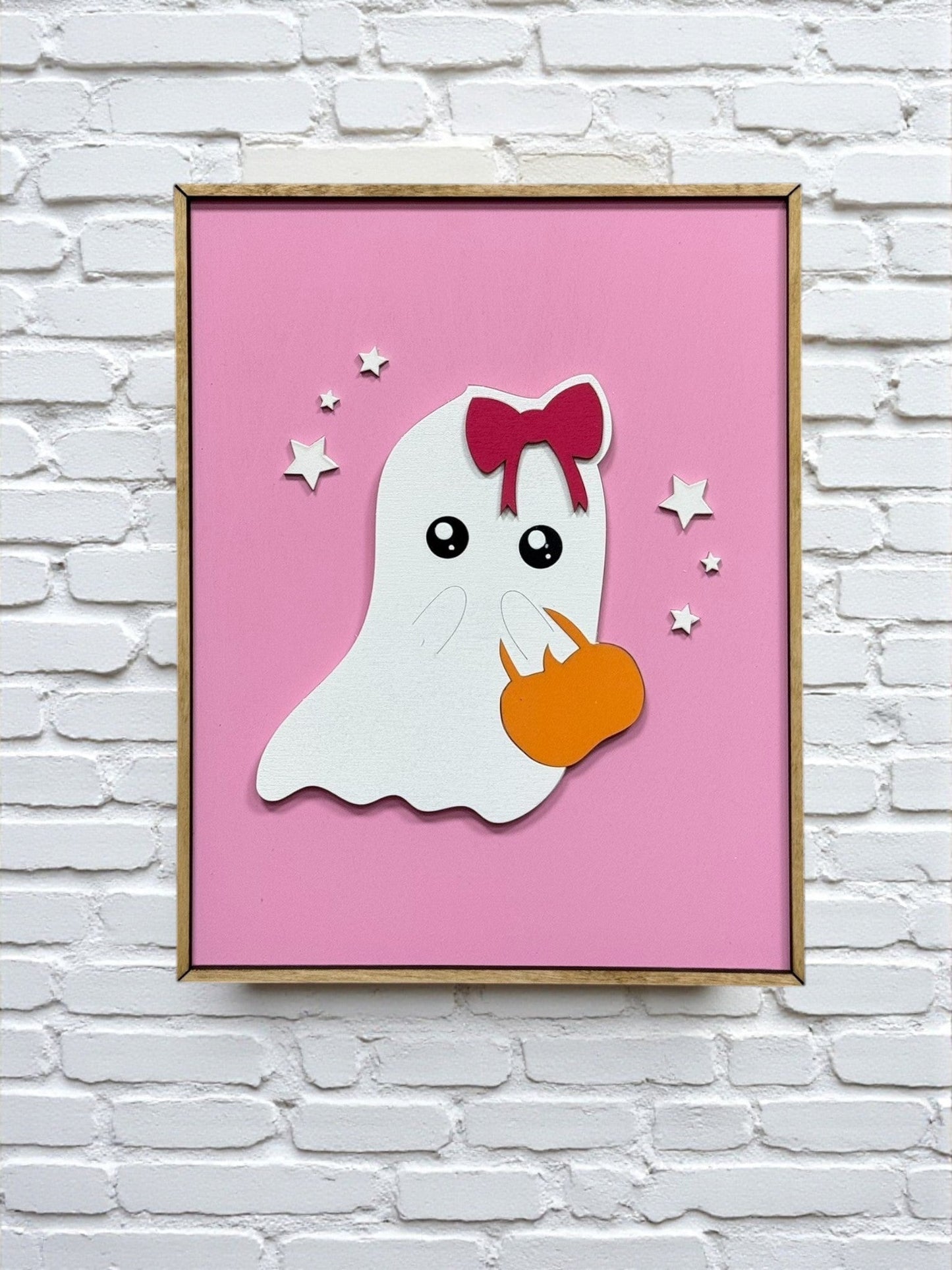 Girly Ghoul Halloween Wall Decor, Cute Spooky Home Accent for Festive Fall Decor, Perfect Halloween Decor Bow