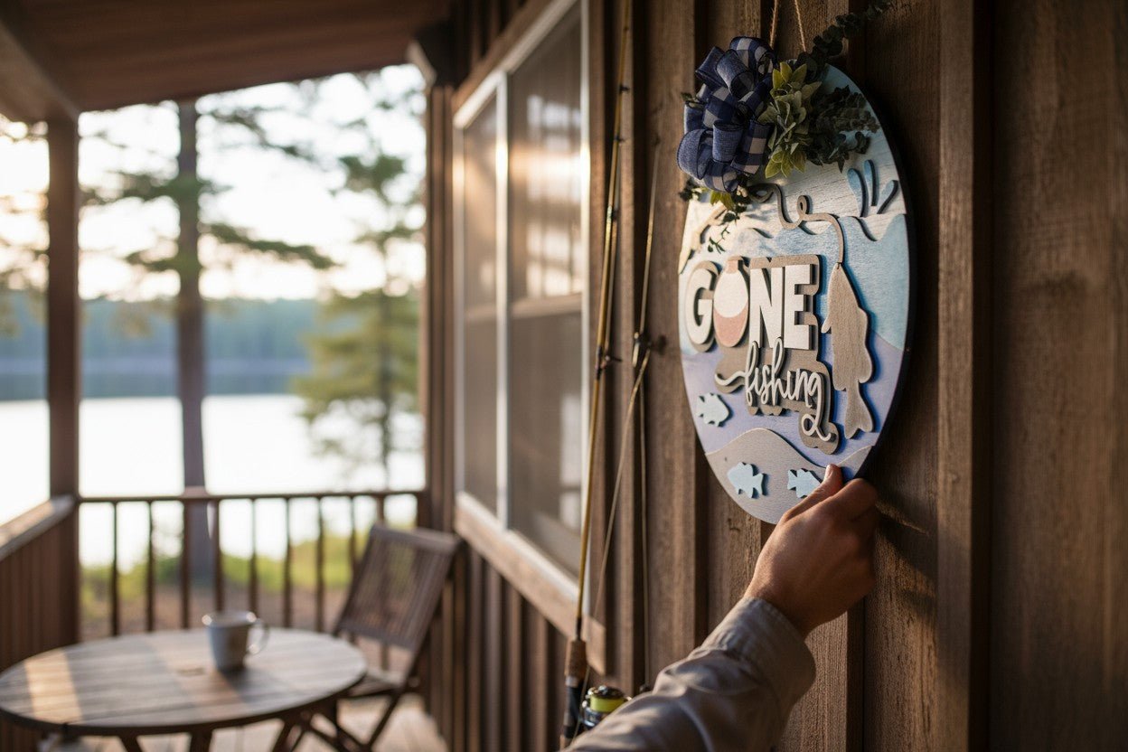 Gone Fishing Sign - Nifty Decor & More